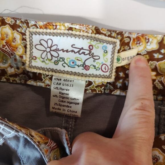 Aventura Taupe Button Down Cotton A-Line Mini Skirt Size 4 - Picture 6 of 8